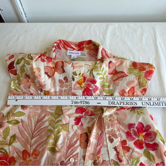 Chloe & Rene Botanical Print Sleeveless Fit & Flare Midi Dress - Picture 10 of 10